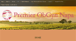 Desktop Screenshot of premierobgynnapa.com